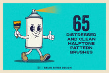 Load image into Gallery viewer, Halftone Procreate Brushes - Brian Ritter Design
