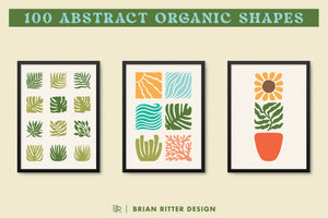 100 Abstract Organic Shapes