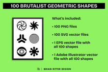 Load image into Gallery viewer, Brutalist Geometric Shapes
