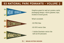 Load image into Gallery viewer, National Park Pennants - Vol. 2
