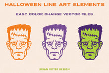 Load image into Gallery viewer, Halloween Line Art Elements
