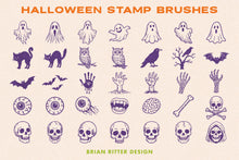 Load image into Gallery viewer, Halloween Stamp Brushes

