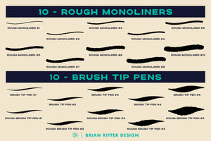 Ink Vibe Procreate Brushes - Brian Ritter Design