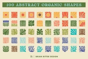 100 Abstract Organic Shapes