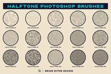 Load image into Gallery viewer, Halftone Photoshop Brushes - Brian Ritter Design
