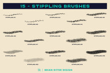 Load image into Gallery viewer, Ink Vibe Procreate Brushes - Brian Ritter Design
