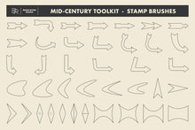 Load image into Gallery viewer, Mid-Century Retro Toolkit for Procreate - Brian Ritter Design
