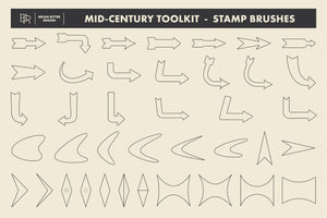 Mid-Century Retro Toolkit for Procreate - Brian Ritter Design