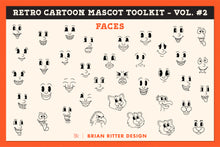 Load image into Gallery viewer, Retro Cartoon Mascot Toolkit - Vol. 2
