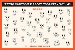 Retro Cartoon Mascot Toolkit - Vol. 2