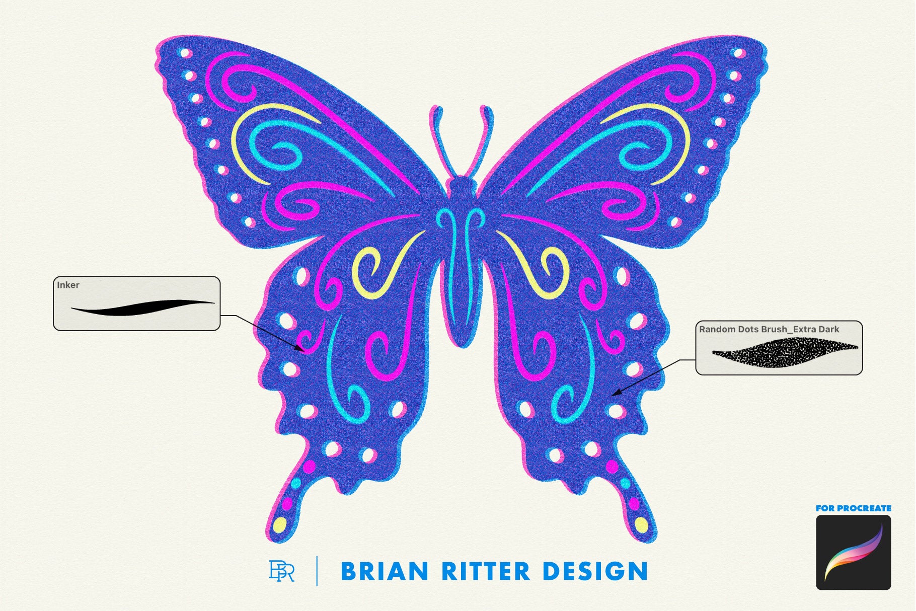 Risograph Toolkit for Procreate – Brian Ritter Design