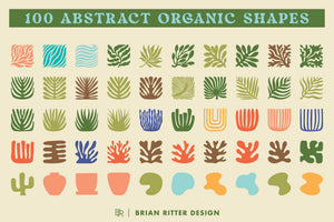 100 Abstract Organic Shapes