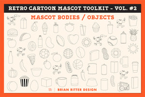 Retro Cartoon Mascot Toolkit - Vol. 2