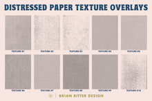 Load image into Gallery viewer, Distressed Paper Texture Overlays

