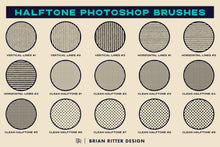Load image into Gallery viewer, Halftone Photoshop Brushes - Brian Ritter Design
