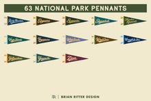 Load image into Gallery viewer, National Park Pennants - Brian Ritter Design
