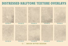 Load image into Gallery viewer, Distressed Halftone Texture Overlays
