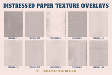 Load image into Gallery viewer, Distressed Paper Texture Overlays
