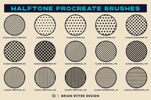Load image into Gallery viewer, Halftone Procreate Brushes - Brian Ritter Design
