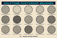 Load image into Gallery viewer, Halftone Photoshop Brushes - Brian Ritter Design
