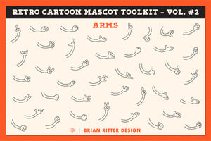 Retro Cartoon Mascot Toolkit - Vol. 2