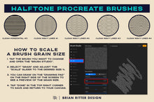 Load image into Gallery viewer, Halftone Procreate Brushes - Brian Ritter Design
