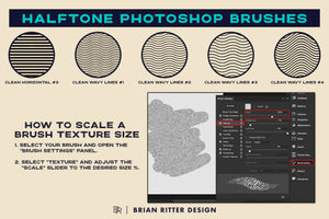 Halftone Photoshop Brushes - Brian Ritter Design