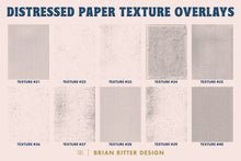 Load image into Gallery viewer, Distressed Paper Texture Overlays

