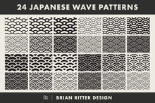 Load image into Gallery viewer, 24 Japanese Wave Patterns
