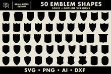 Load image into Gallery viewer, 50 Emblem Shapes
