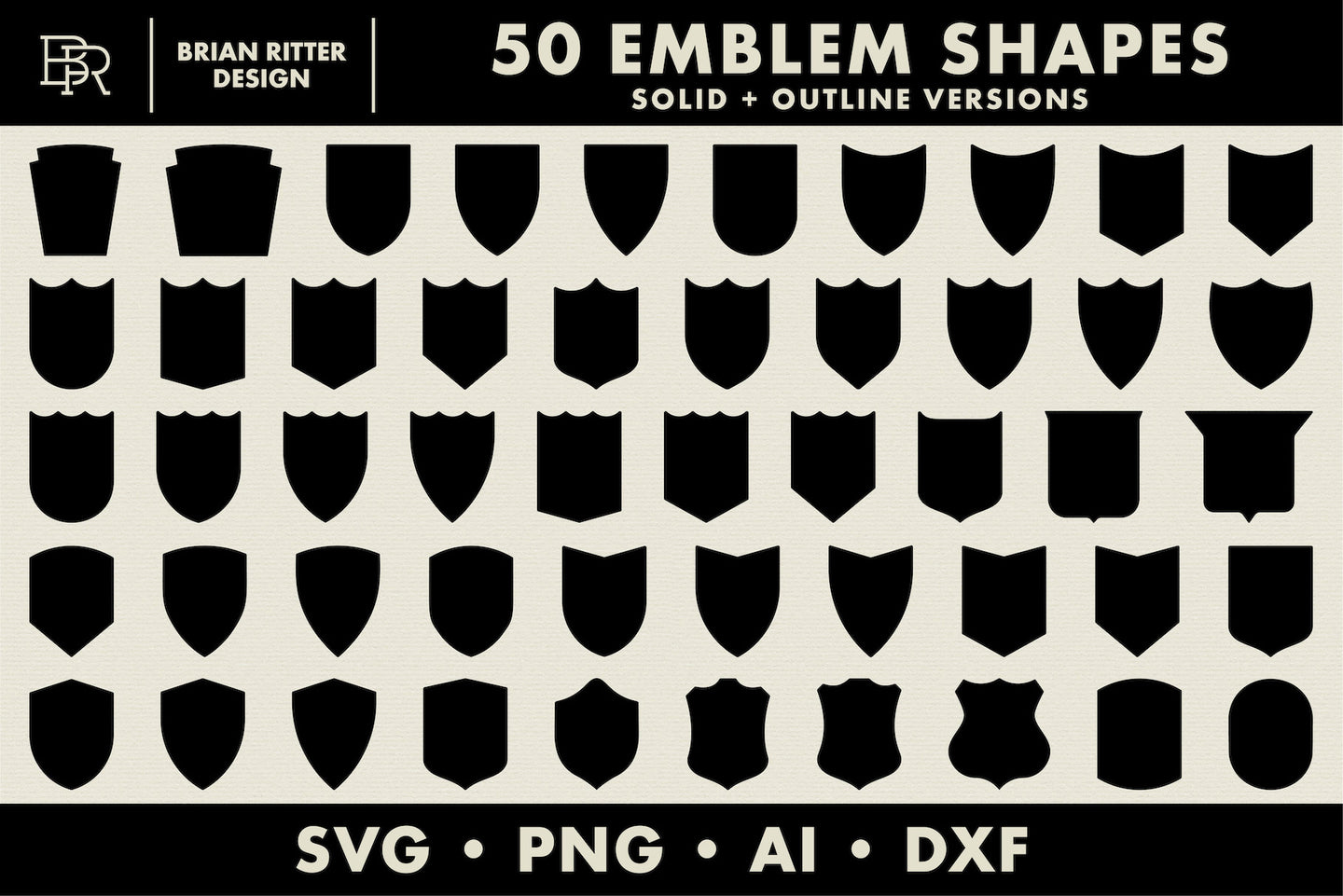 50 Emblem Shapes