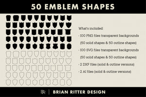 50 Emblem Shapes