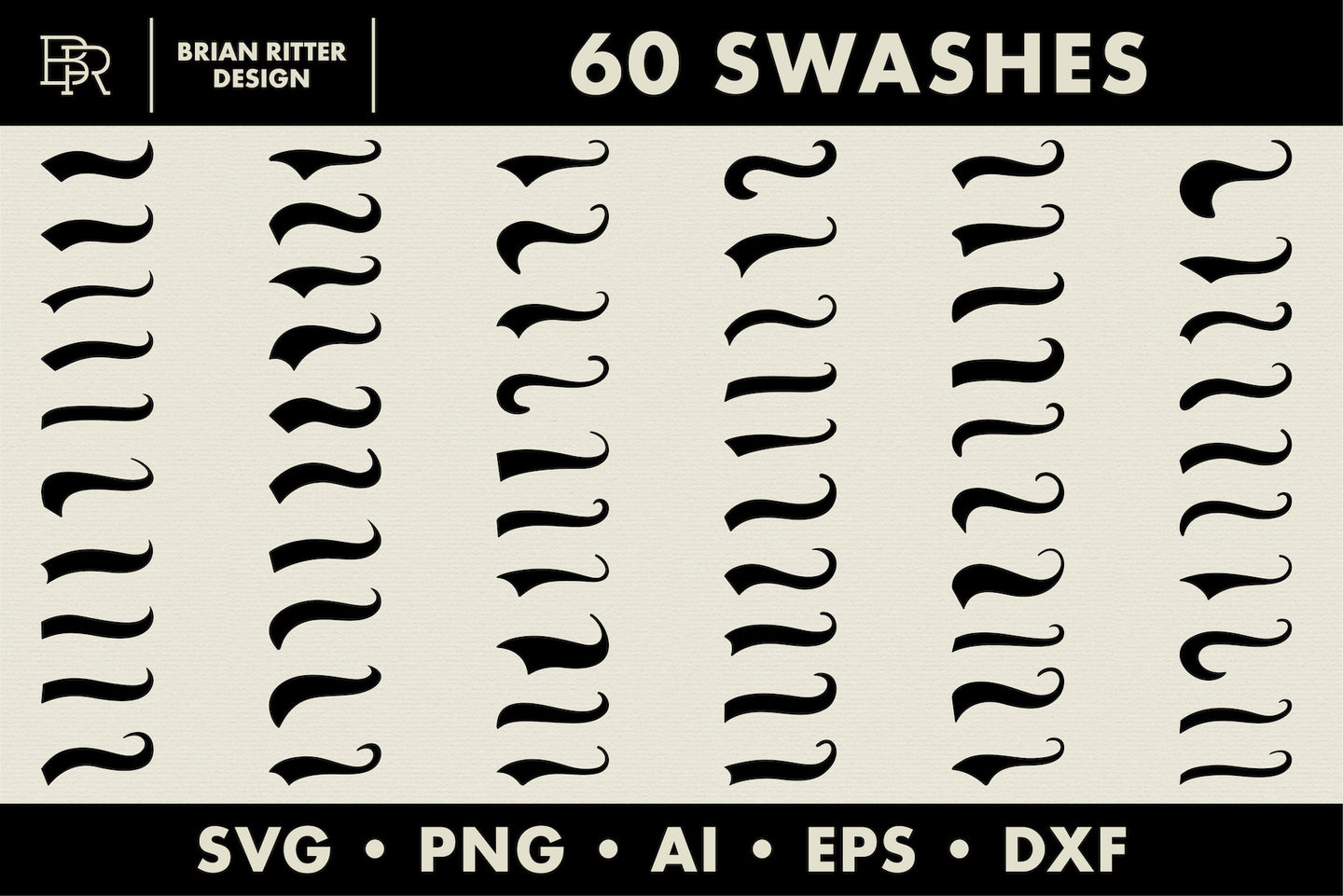 60 Swashes & Font Tails