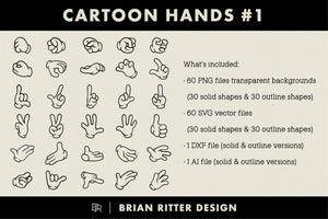 Cartoon Glove Hands