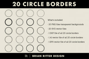 20 Circle Borders