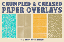 Load image into Gallery viewer, Crumpled &amp; Creased Paper Overlays
