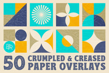 Load image into Gallery viewer, Crumpled &amp; Creased Paper Overlays
