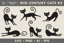 Load image into Gallery viewer, Mid-Century Cats #2
