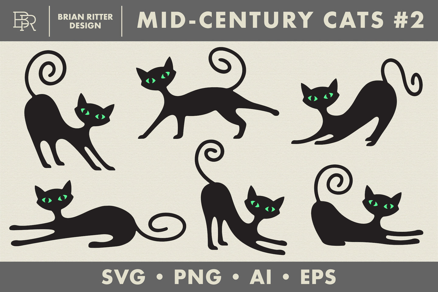 Mid-Century Cats #2