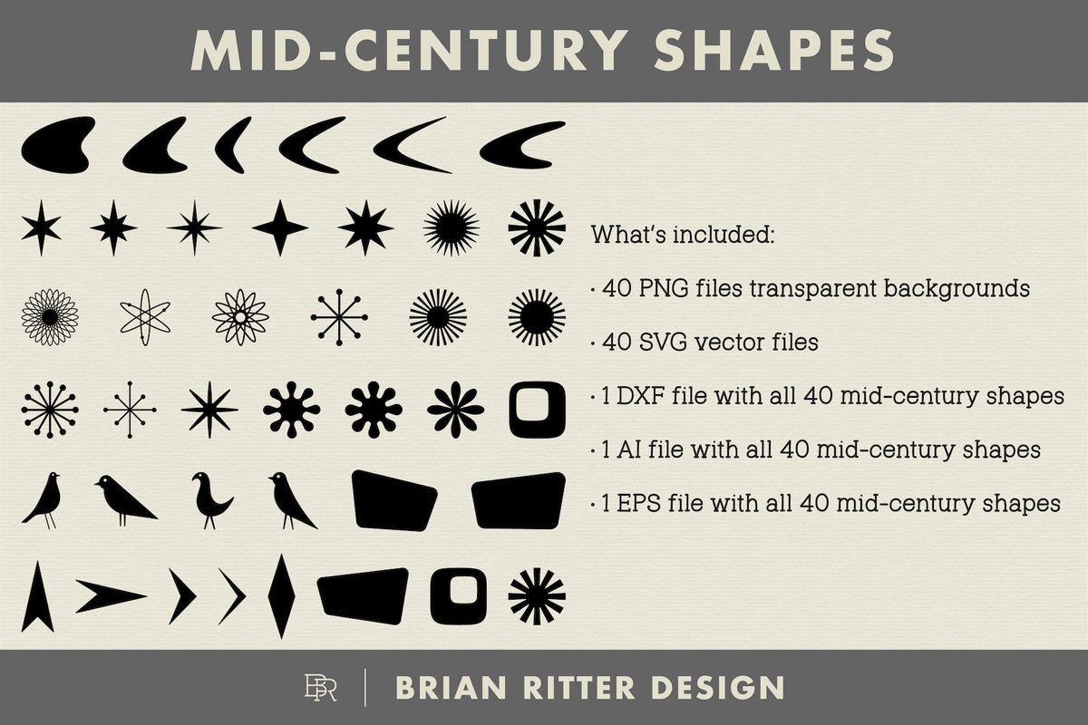 Mid-Century Shapes – Brian Ritter Design
