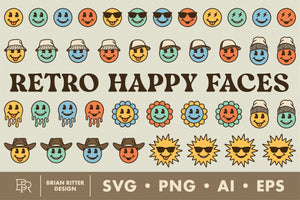 Retro Happy Faces