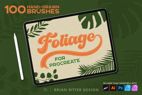 Foliage for Procreate - Brian Ritter Design