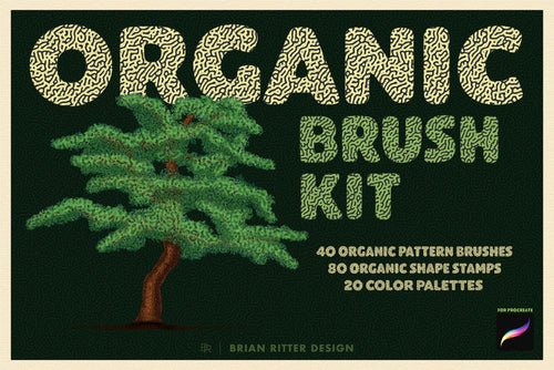 Organic Brush Kit for Procreate - Brian Ritter Design