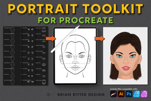 Portrait Toolkit for Procreate - Brian Ritter Design