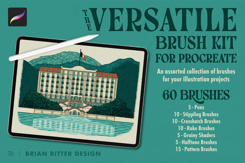 Versatile Brush Kit for Procreate - Brian Ritter Design