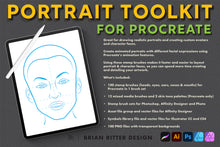 Load image into Gallery viewer, Portrait Toolkit for Procreate - Brian Ritter Design
