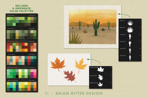 Foliage for Procreate - Brian Ritter Design