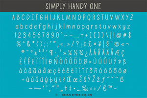 Simply Handy - Handwritten Fonts - Brian Ritter Design