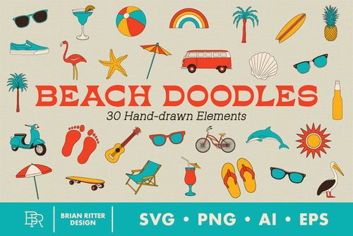Beach Doodles - Brian Ritter Design