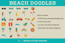 Load image into Gallery viewer, Beach Doodles - Brian Ritter Design
